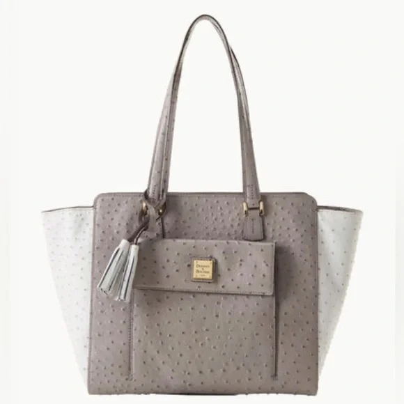 Large Ostrich East West Shopper - Picture 4 of 13